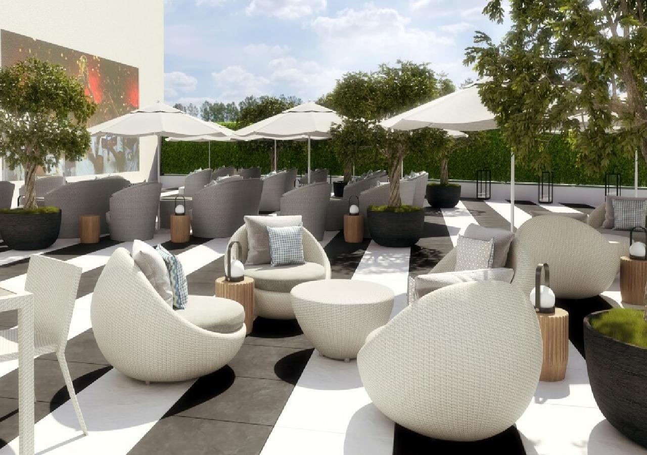 มิลเลนเนียม เอเตรีย บิสซิเนส เบย์ Aparthotel ดูไบ ภายนอก รูปภาพ The rooftop lounge