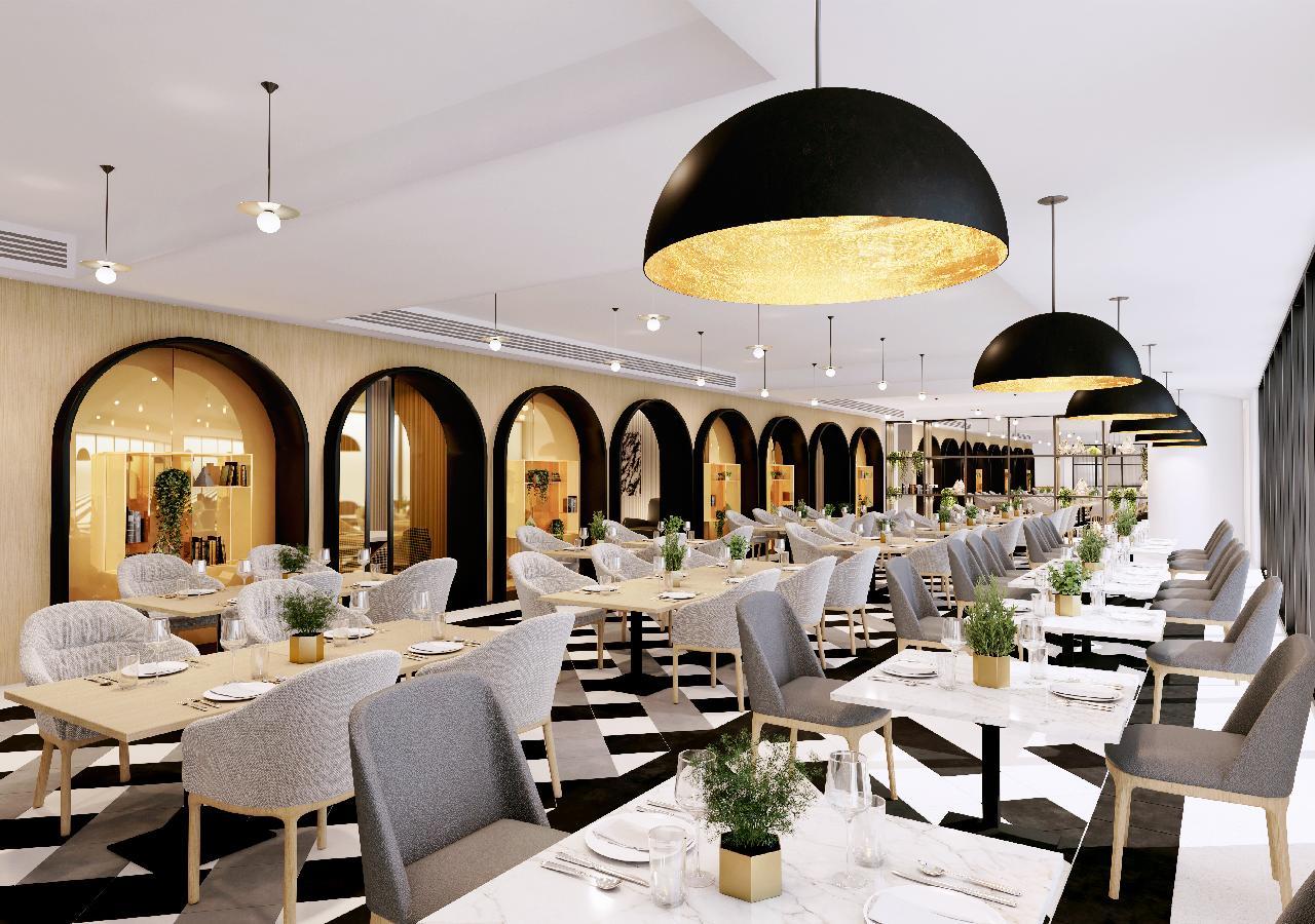 มิลเลนเนียม เอเตรีย บิสซิเนส เบย์ Aparthotel ดูไบ ภายนอก รูปภาพ Restaurant interior