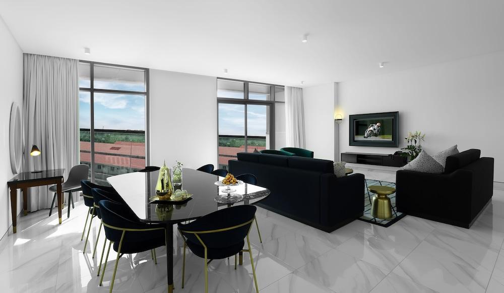มิลเลนเนียม เอเตรีย บิสซิเนส เบย์ Aparthotel ดูไบ ภายนอก รูปภาพ Interior of a typical apartment