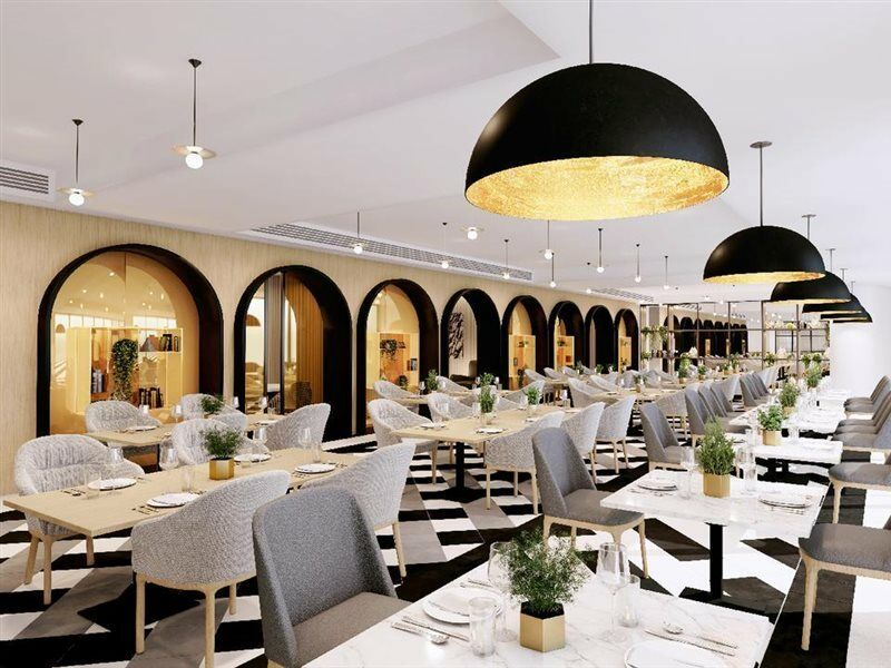 มิลเลนเนียม เอเตรีย บิสซิเนส เบย์ Aparthotel ดูไบ ภายนอก รูปภาพ Restaurant