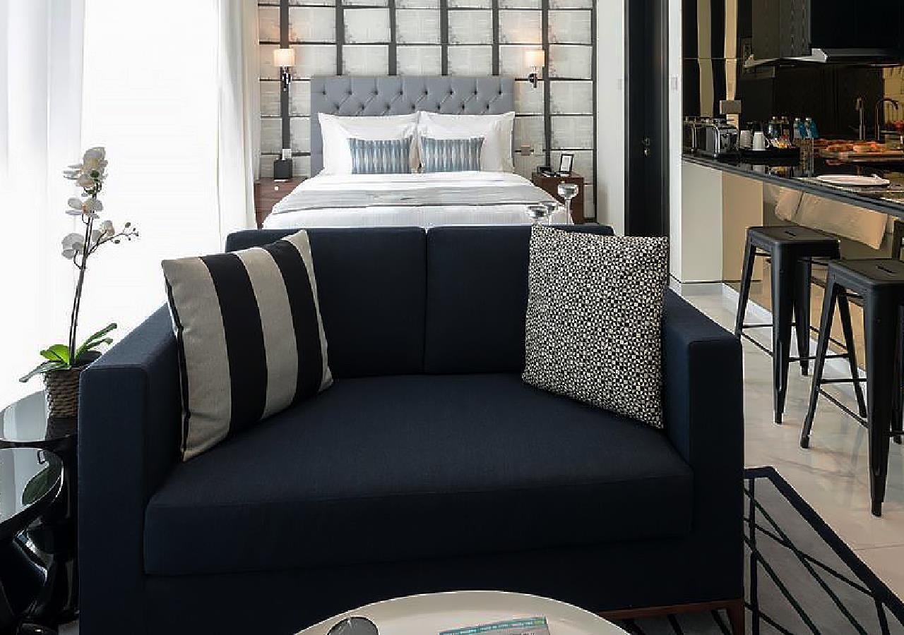 มิลเลนเนียม เอเตรีย บิสซิเนส เบย์ Aparthotel ดูไบ ภายนอก รูปภาพ A studio apartment in Singapore